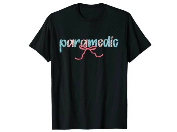 Cute Bow Paramedic T-Shirt