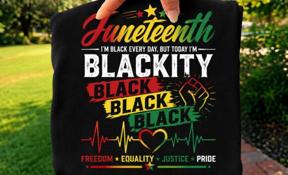 Juneteenth Blackity Black T-shirt Png