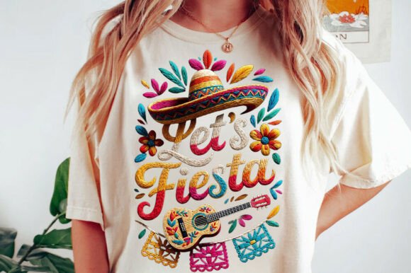 Let's Fiesta Fox Yearn T-shirt Design