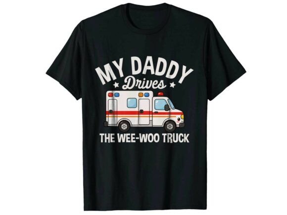 Wee Woo Truck Paramedic T-Shirt Graphics